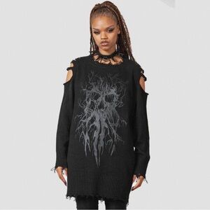 Killstar Apparitions Knit Sweater